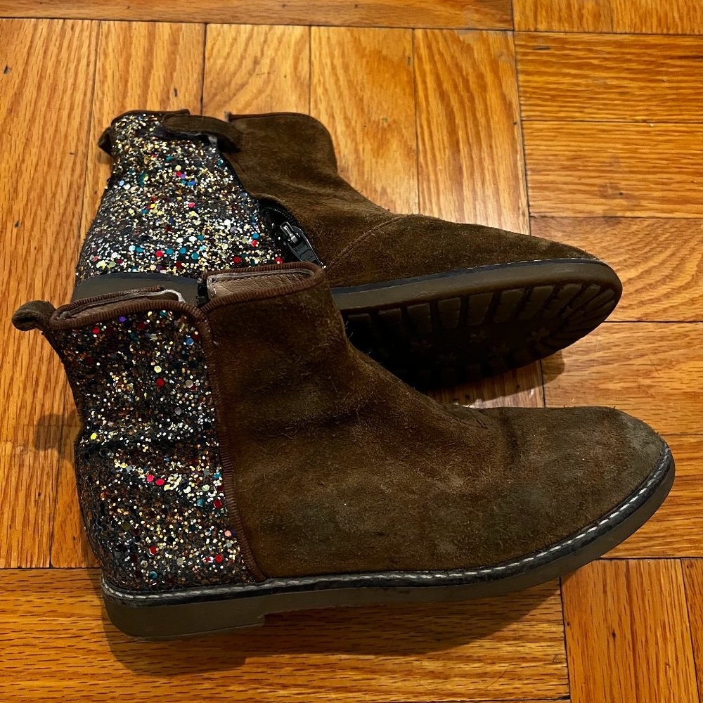 Pom d'Api Paris suede sparkly boots